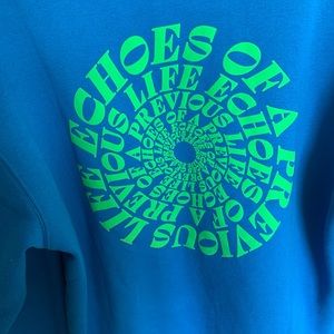 H&M Blue “Echoes Of A Previous Life” Hoodie